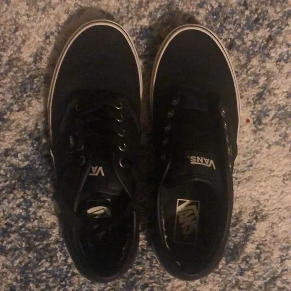 Dark brown, white sole Vans. Size 7.5 men’s. Clean and slightly worn - Picture 2 of 4